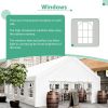 20x32FT Party Tent Heavy Duty, Large Wedding Event Shelters with 3 Storage Bags & Removable Sidewalls