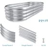 Planter Raised Beds, 5X2X1 FT Land Guard Oval Galvanized Steel Planter Box, Metal Raised Garden Bed kit, for Outdoor Growing