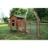 Outdoor 80'' Weatherproof Wooden Chicken Coops Nest Box Hen House Poultry Pet Hutch Garden Backyard Cage (Chicken Coop)