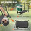 VEVOR Garden Kneeler and Seat, 330 lbs Load Capacity, 8" EVA Wide Pad, Foldable Garden Stool, Kneeling Bench for Gardening with Tool Bag