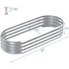 Planter Raised Beds, 5X2X1 FT Land Guard Oval Galvanized Steel Planter Box, Metal Raised Garden Bed kit, for Outdoor Growing