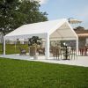 20x20FT Party Tent Heavy Duty, Large Wedding Event Shelters with 2 Storage Bags & Removable Sidewalls
