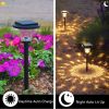 Itopfox 6PCS Solar Pathway Lights - 2 Modes Solar Landscape Lights W/ IP65 Waterproof