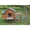 Outdoor 80'' Weatherproof Wooden Chicken Coops Nest Box Hen House Poultry Pet Hutch Garden Backyard Cage (Chicken Coop)