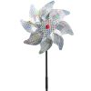 10pcs Bird Repeller Pinwheels Reflective Sparkly Bird Deterrent Windmill Protect Garden Plant Flower Garden Lawn Decoration