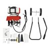 52CC Garden Tiller Gasoline1.9KW 2-stroke Mini Gasoline Engine Tiller Wheel Drive Farm Tiller with Safe Handle 5cm Tiller Width