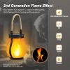 Hompavo Gen2 Solar Lanterns Outdoor Waterproof with Realistic Flickering Flame