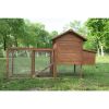 Outdoor 80'' Weatherproof Wooden Chicken Coops Nest Box Hen House Poultry Pet Hutch Garden Backyard Cage (Chicken Coop)