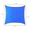 Outsunny 24' x 24' Sun Shade Sail Canopy, UV Block for Patio Backyard Lawn Garden, Blue