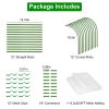 Garden Mesh Netting Kit With 8.2x25.9FT Ultra Fine Screen Mesh 12 Clips 6Pcs Garden Hoops Greenhouse Raised Bed Plant Covers Garden Barrier For Vegeta