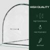7' L x 3' W x 2.5' H Portable Tunnel Greenhouse for Outdoor Garden Hot House with 4 Zippered Doors, PVC Cover