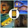 Solar Power Wall Lights for Use Deck Patio Yard & Gardens