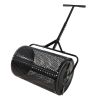Compost Spreader Peat Moss Spreader with Upgrade T Shaped Handle for Planting Seeding Durable Lightweight Metal Mesh Spreader for Lawn Garden Care Man