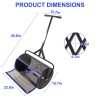 Compost Spreader Peat Moss Spreader with Upgrade T Shaped Handle for Planting Seeding Durable Lightweight Metal Mesh Spreader for Lawn Garden Care Man