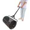 Compost Spreader Peat Moss Spreader with Upgrade T Shaped Handle for Planting Seeding Durable Lightweight Metal Mesh Spreader for Lawn Garden Care Man