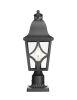 Outdoor Post Lights Lamp Post Light Fixture, Waterproof Aluminum Housing with Glass, Fence Post Deck Lighting for Garden, Patio, Pathway (1 pack)